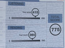 TOEIC スコア 775